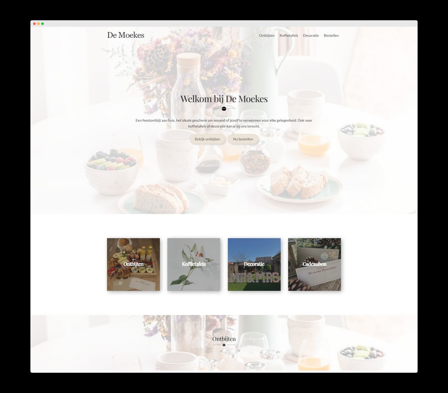 De Moekes - Home - Een project van Nick Suy Webdesign