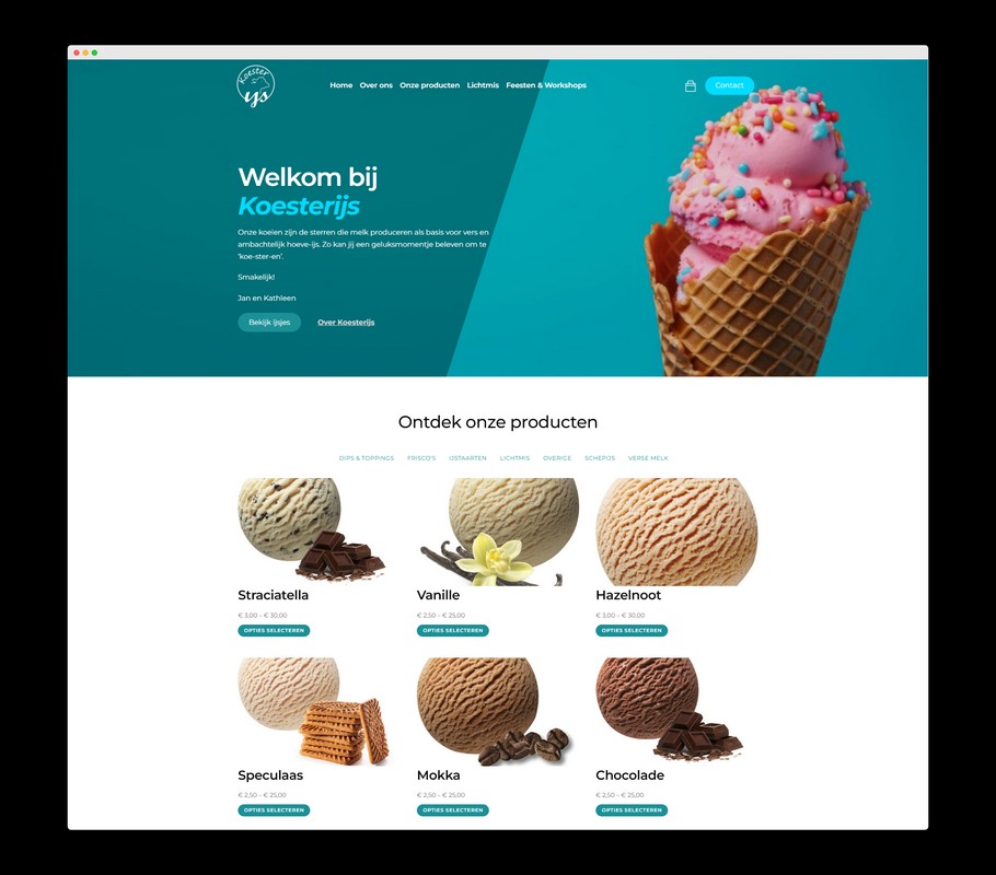 Home - Koesterijs - Een website van Nick Suy Webdesign